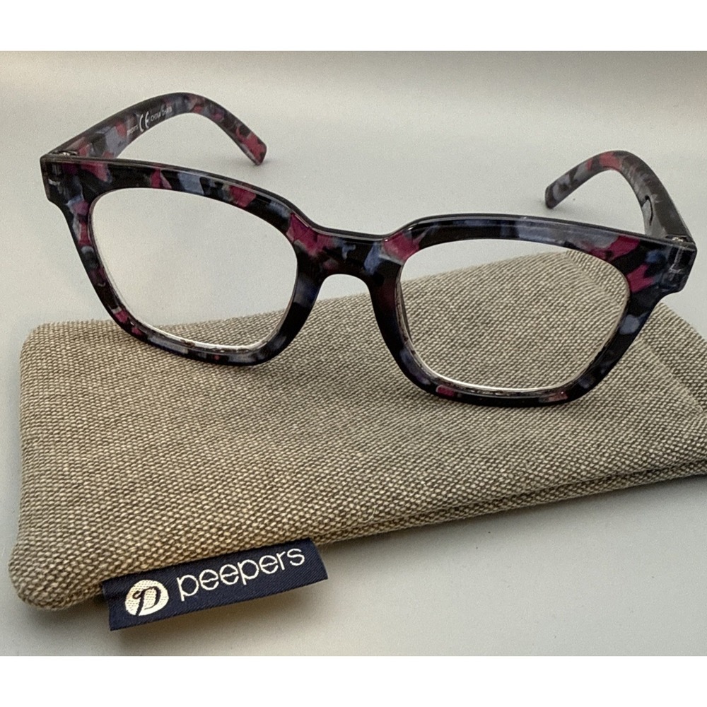 Peepers Progressive "To The Max" Blue Light Filter Readers +2.00 with Case